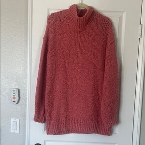 Anthropologie Salmon tunic Sweater size medium NWT